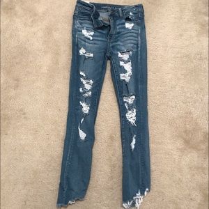 American Eagle ripped jeans